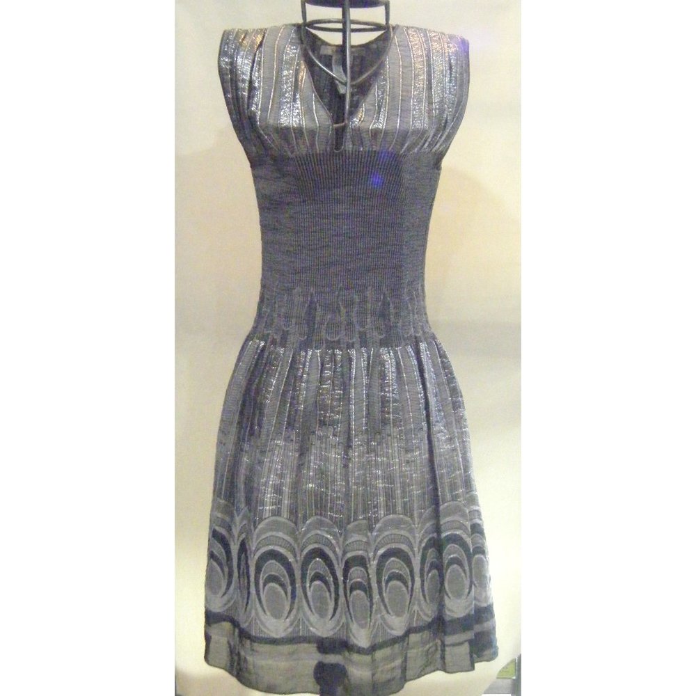 Gorgeous Max Studio Silver Gray Dress Size XS